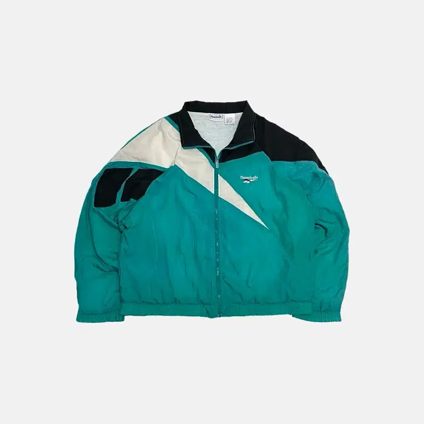 [BUNJANG] Reebok 90s Old School Nylon Track Jacket / 리복 90s 올드스쿨 나일론 바람막이 트랙자켓