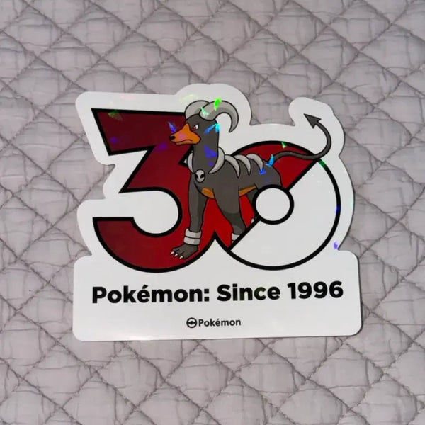 [BUNJANG] Pokemon 30th Anniversary Sticker - Houndoom / 포켓몬 30주년 스티커 헬가
