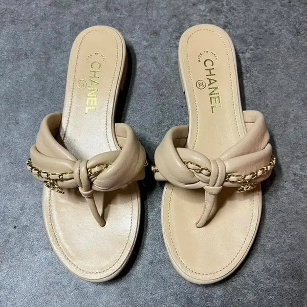 [BUNJANG] Chanel Chain Slides / 정품) 샤넬 체인 쪼리