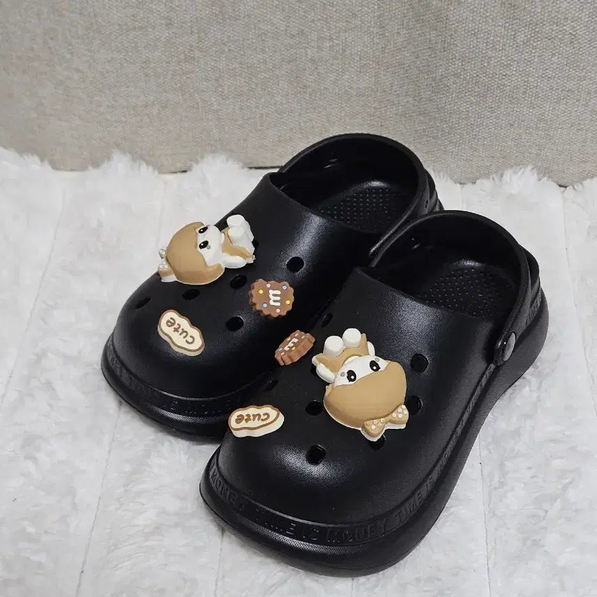 [BUNJANG] Black Summer Sandals Slippers (Size 225-230) / 새상품 샌들 슬리퍼 225~230