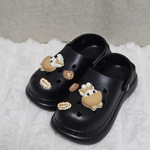 [BUNJANG] Black Summer Sandals Slippers (Size 225-230) / 새상품 샌들 슬리퍼 225~230