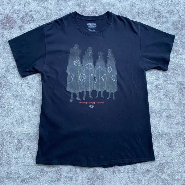[BUNJANG] Akatsuki Official Animation T-Shirt / 나루토 아카츠키 오피셜 애니메이션 티셔츠 애니티