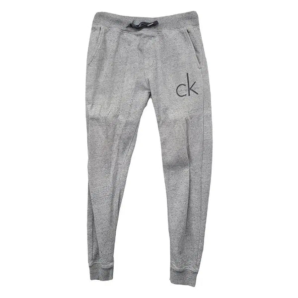 [BUNJANG] Calvin Klein Light Grey Logo Jogger Pants S / 캘빈클라인 라이트 그레이 로고 조거팬츠 S