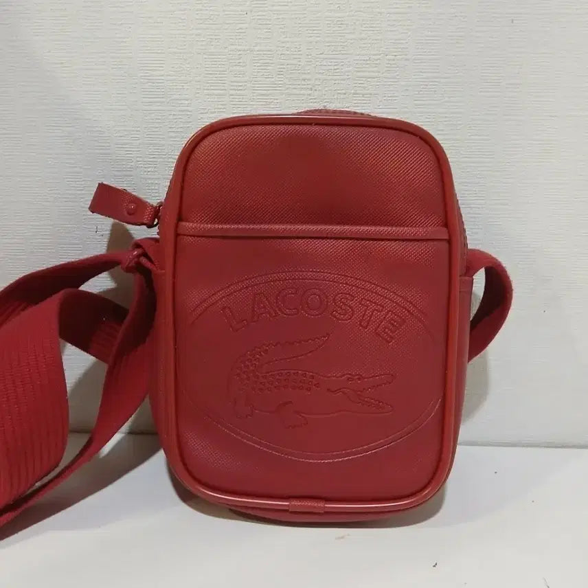 [BUNJANG] Lacoste Leather Crossbody Bag / 라코스테 크로스백