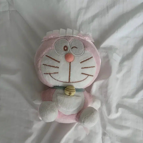 [BUNJANG] Classic Pink Doraemon Plush / 고전 핑크 도라에몽 인형