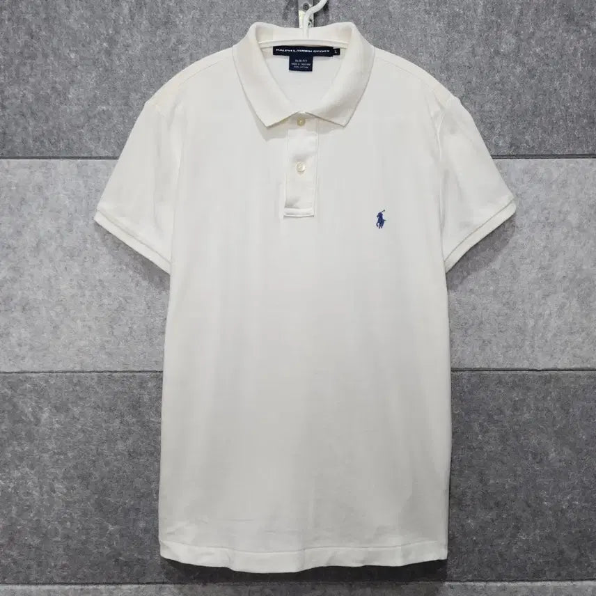 [BUNJANG] Polo Ralph Lauren Sport Women's Slim Fit Short Sleeve Polo Shirt (Size L) / 폴로 랄프로렌 스포츠 여성 슬림핏 반팔 카라티 (사이즈 L)