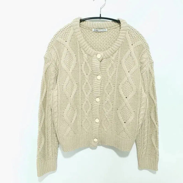 [BUNJANG] MISOO Cable Knit Cardigan M_M3142 / 미쏘 케이블 니트 가디건 M_M3142