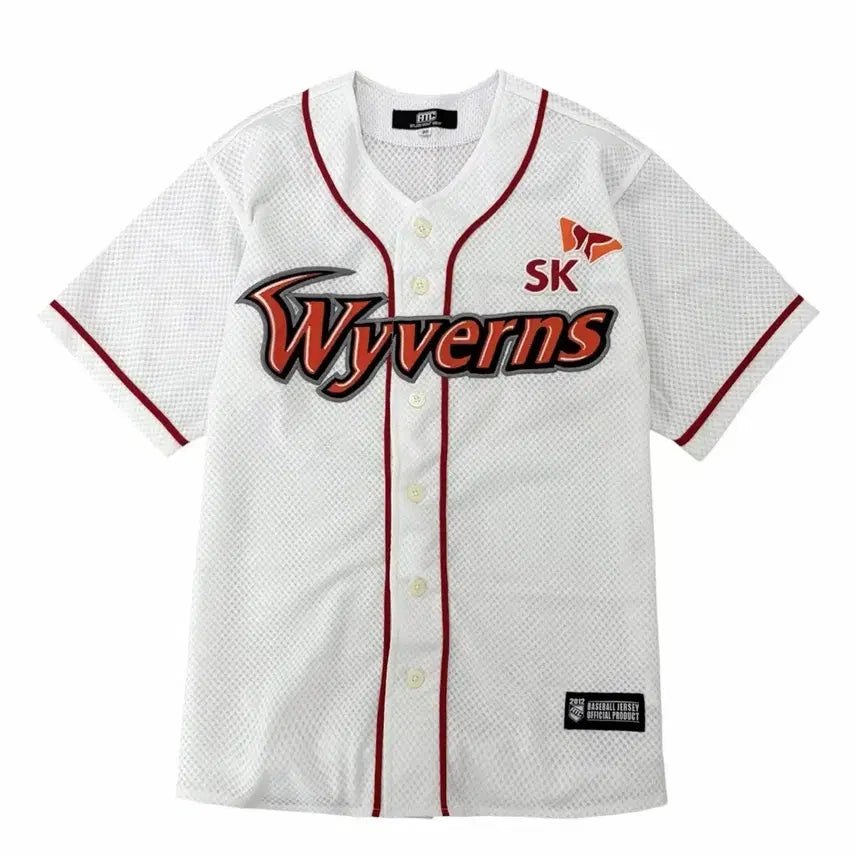 [BUNJANG] ATC SK Wyverns Baseball Jersey - Short Sleeve, No Name (M) / ATC SK 와이번스 져지 야구 유니폼 반팔 노마킹 (M)