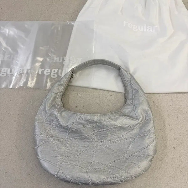 [BUNJANG] Regular Patchwork Hobo Bag / regular 레귤러 패치워크 호보백