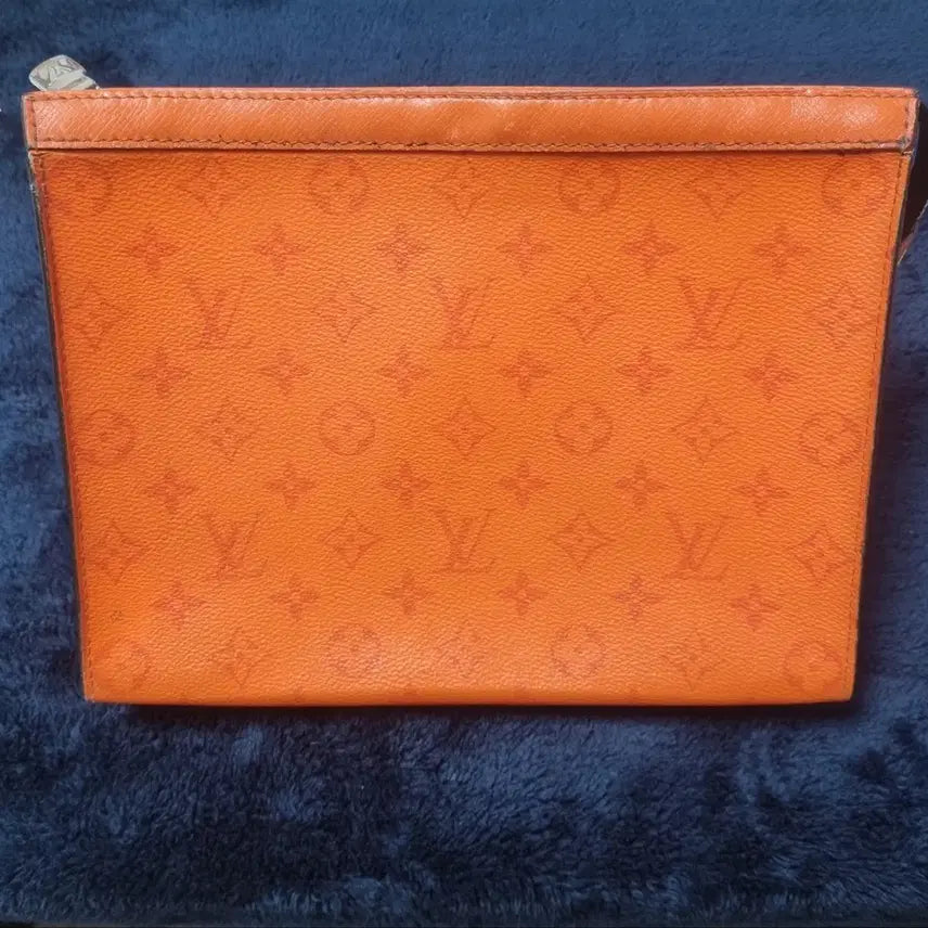 [BUNJANG] Louis Vuitton Monogram Orange Clutch / 루이비통 모노그램 오렌지 클러치