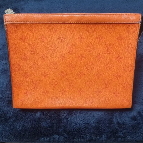 [BUNJANG] Louis Vuitton Monogram Orange Clutch / 루이비통 모노그램 오렌지 클러치