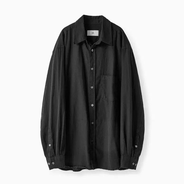 [BUNJANG] Years Ago Poika Shirts Classic Fit V.3 Black L / 이얼즈어고 포이카 셔츠 클래식 핏 v3 블랙 L
