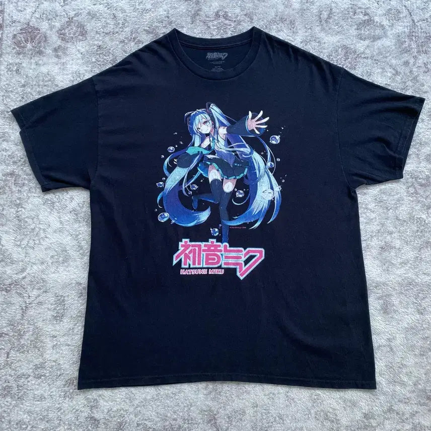 [BUNJANG] Hatsune Miku Official Animation T-Shirt / 하츠네 미쿠 오피셜 애니메이션 티셔츠 애니티