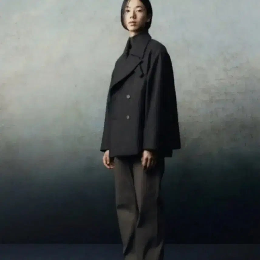 [BUNJANG] Youth Short Pea Coat Charcoal M / 유스 숏 피코트 차콜 M사이즈 판매