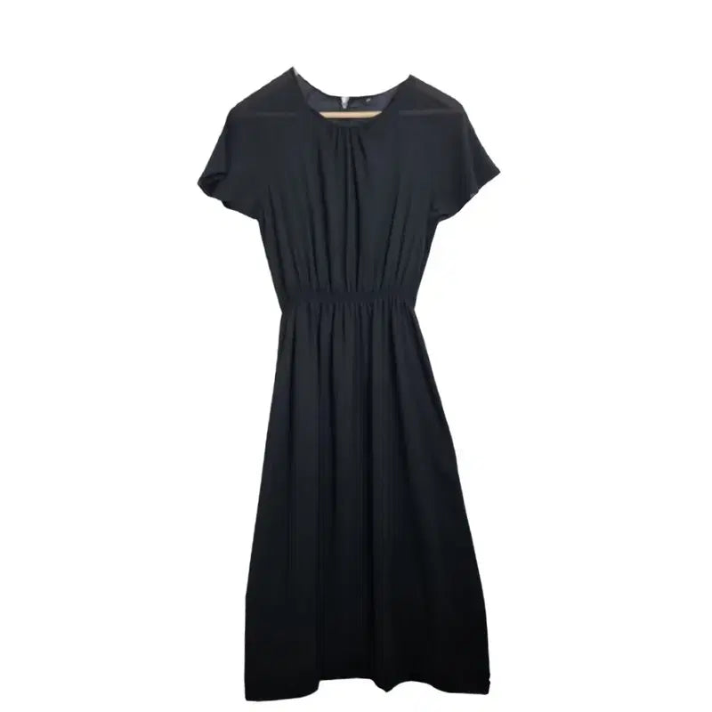 [BUNJANG] Black Chiffon Long Dress (XS) Women's See-Through Long Dress / JPN 블랙 쉬폰 롱 원피스 [XS] 여성 시스루 롱드레스 / 파티룩 / 격식룩