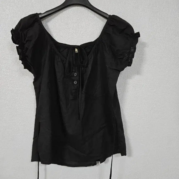 [BUNJANG] MINIPOE Rayon Crop Blouse / MINIPOE 레이온마 크롭 블라우스 66