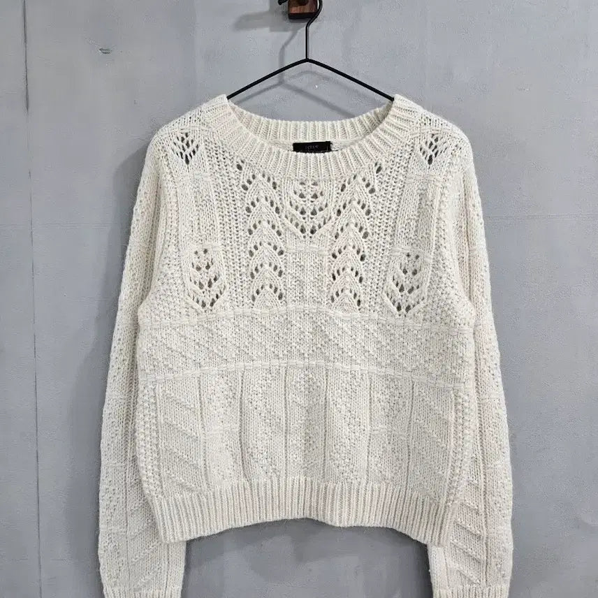 [BUNJANG] J.Crew Ivory Cable Knit Sweater S / J.CREW 아이보리 케이블니트 s