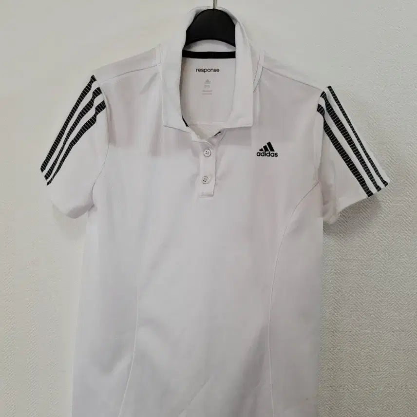 [BUNJANG] Adidas Response Short Sleeve Polo Shirt White / 아디다스 리스폰스 반팔 카라티 화이트