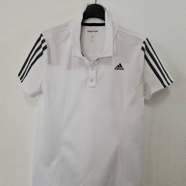 [BUNJANG] Adidas Response Short Sleeve Polo Shirt White / 아디다스 리스폰스 반팔 카라티 화이트