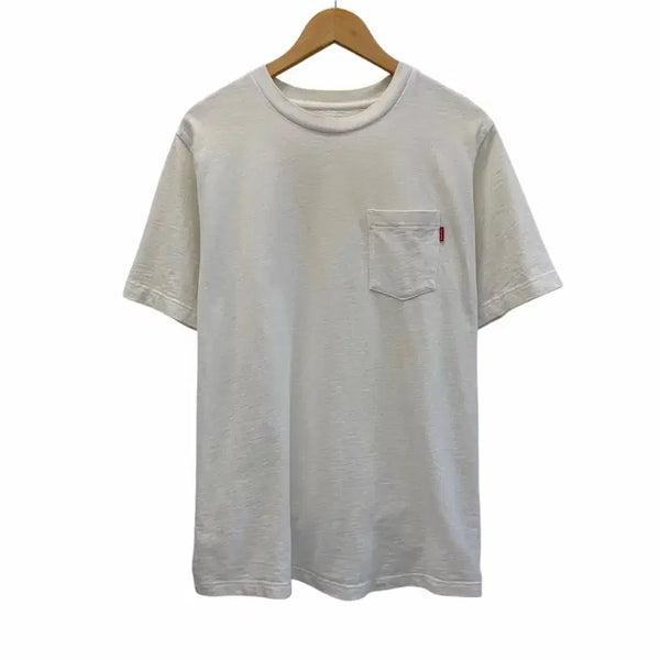 [BUNJANG] Supreme Pocket T-Shirt White (L) / 슈프림 포켓 반팔 티셔츠 화이트 (L)