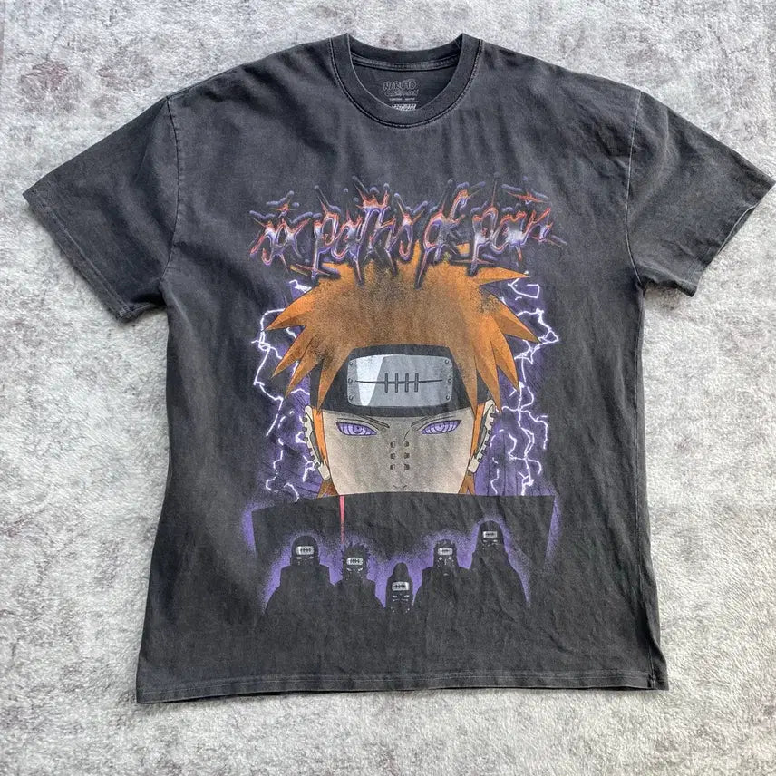 [BUNJANG] Naruto Pain Official Animation T-Shirt / 나루토 페인 오피셜 애니메이션 티셔츠 애니티
