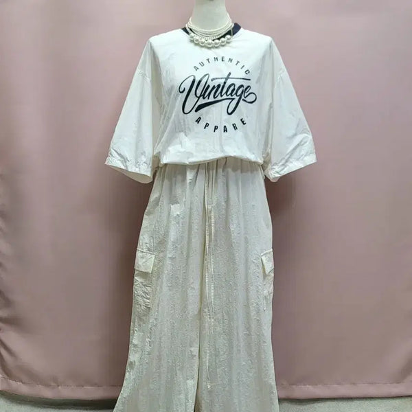 [BUNJANG] Crinkly Bauknecht Wide Banding Pants / 바스락 건빵 와이드 밴딩 팬츠