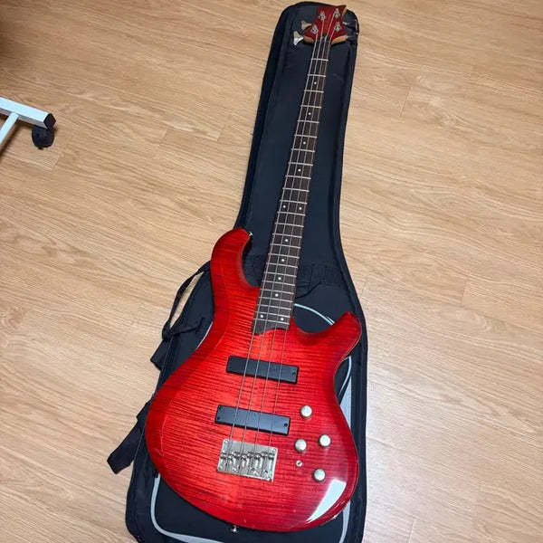 [BUNJANG] Dame Fall & Paul 250 Bass Guitar (Red) / 데임 Fall & Paul 250 베이스 기타 (레드)