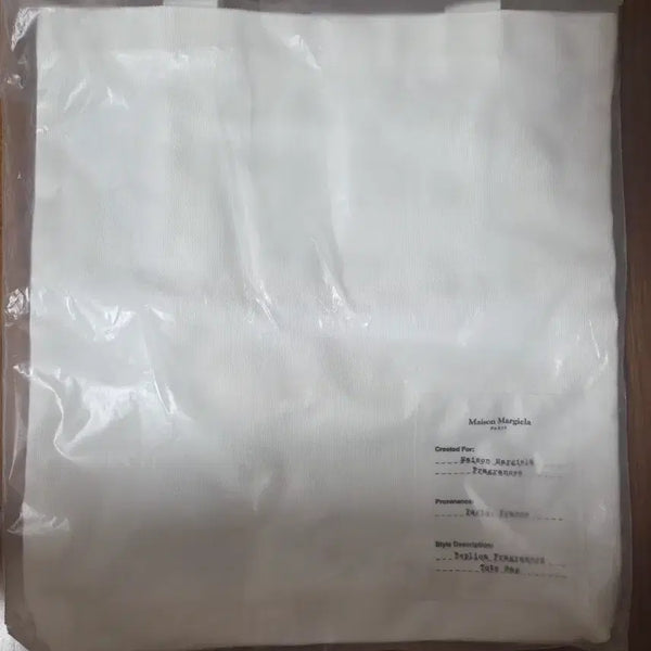 [BUNJANG] Maison Margiela Perfume Tote Bag White / 메종 마르지엘라 퍼퓸 토트백 화이트