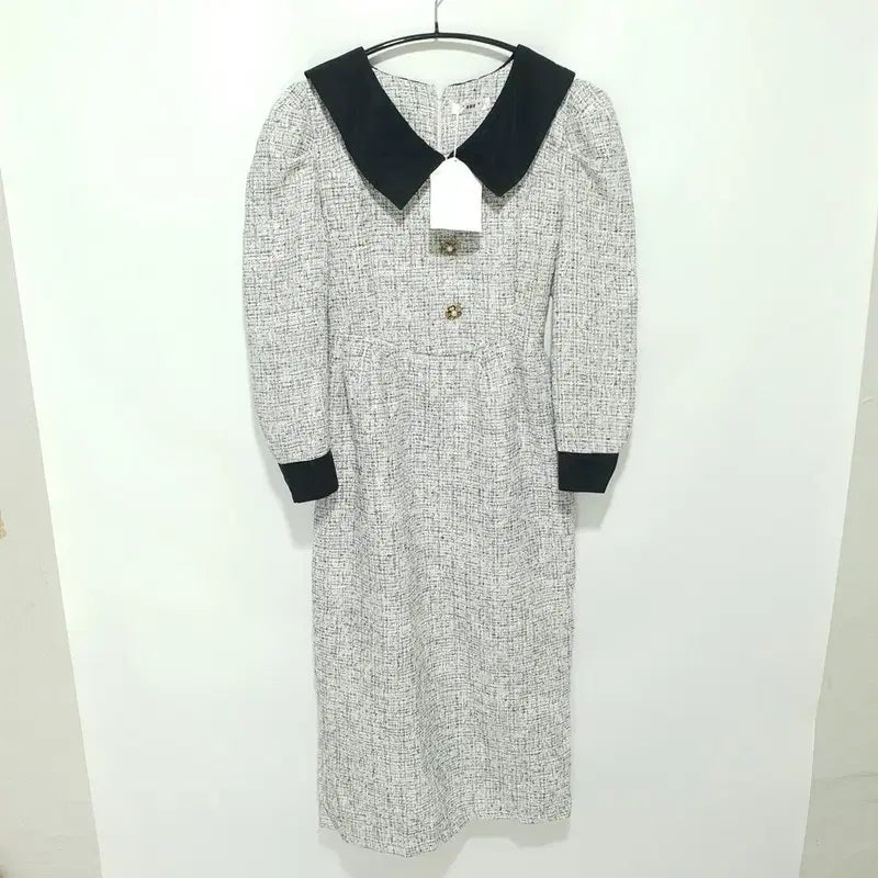 [BUNJANG] Wide Collar Tweed Dress / 빅카라 트위드 원피스 L_M3144