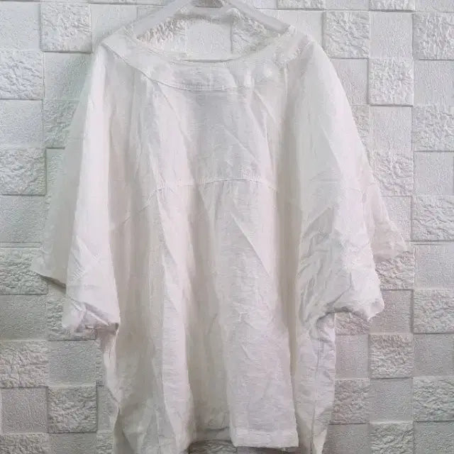 [BUNJANG] Loose Fit Short Sleeve Cotton T-Shirt / 화이트 루즈핏 반팔 면티 55-77
