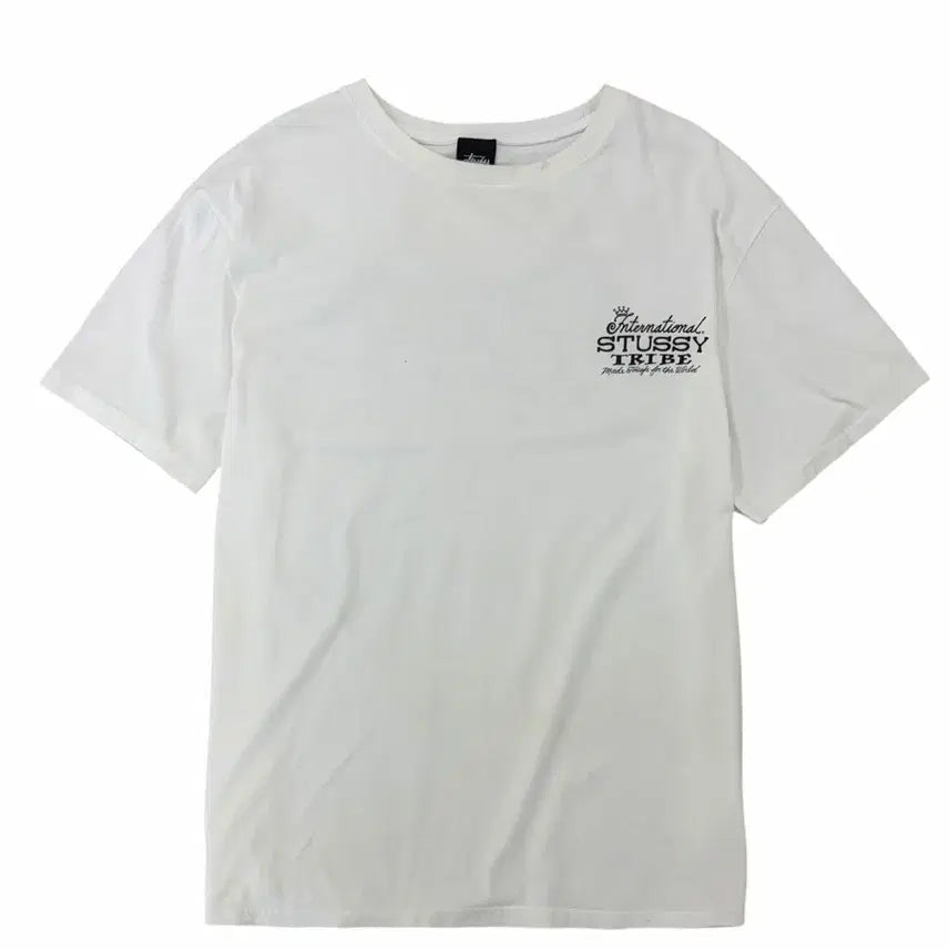[BUNJANG] Stussy Tribe T-Shirt White XL / 스투시 트라이브 반팔 티셔츠 화이트 (XL)