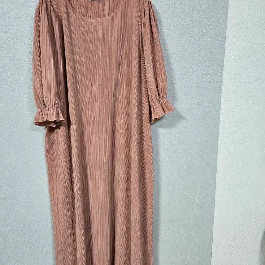 [BUNJANG] Loose Fit Pleated Short-Sleeve Dress / 루즈핏 플리츠 반팔원피스 프리
