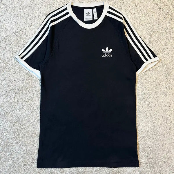 [BUNJANG] Adidas Firebird Sporty Ringer T-Shirt Black / [S] 아디다스 ADIDAS 파이어버드 스포티 링거 반팔 티셔츠 블랙