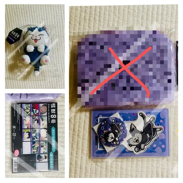 [BUNJANG] Kaiju No. 8 Kafka Hibino Cat Mascot Plush & Acrylic Goods Bundle Set / 일괄)괴수8호 호시나의 휴일 굿즈 고양이 마스코트 인형 아크릴굿즈