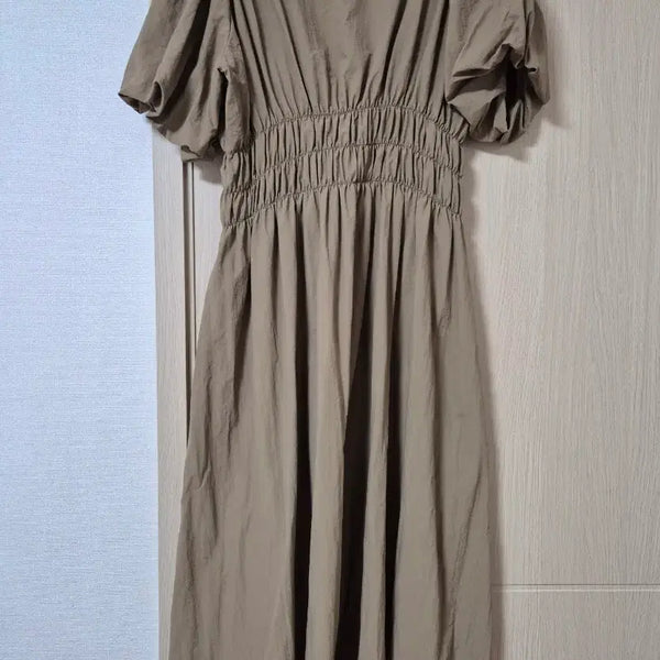 [BUNJANG] Puff Sleeve Long Dress / 퍼프 롱 원피스