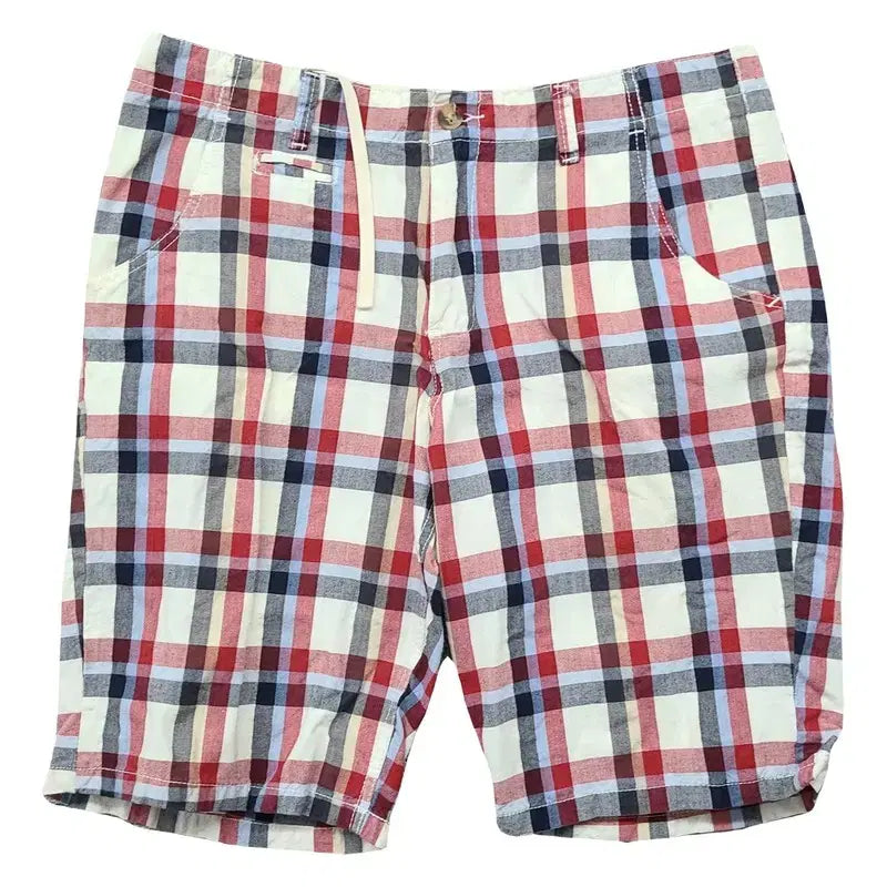 [BUNJANG] Polo Check Casual Cotton Shorts 34 / 폴로 체크 캐주얼 면 반바지 34