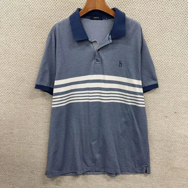 [BUNJANG] Hazzys Men's Short Sleeve Polo T-Shirt Size 115 / 헤지스 반팔카라티 115 D09513