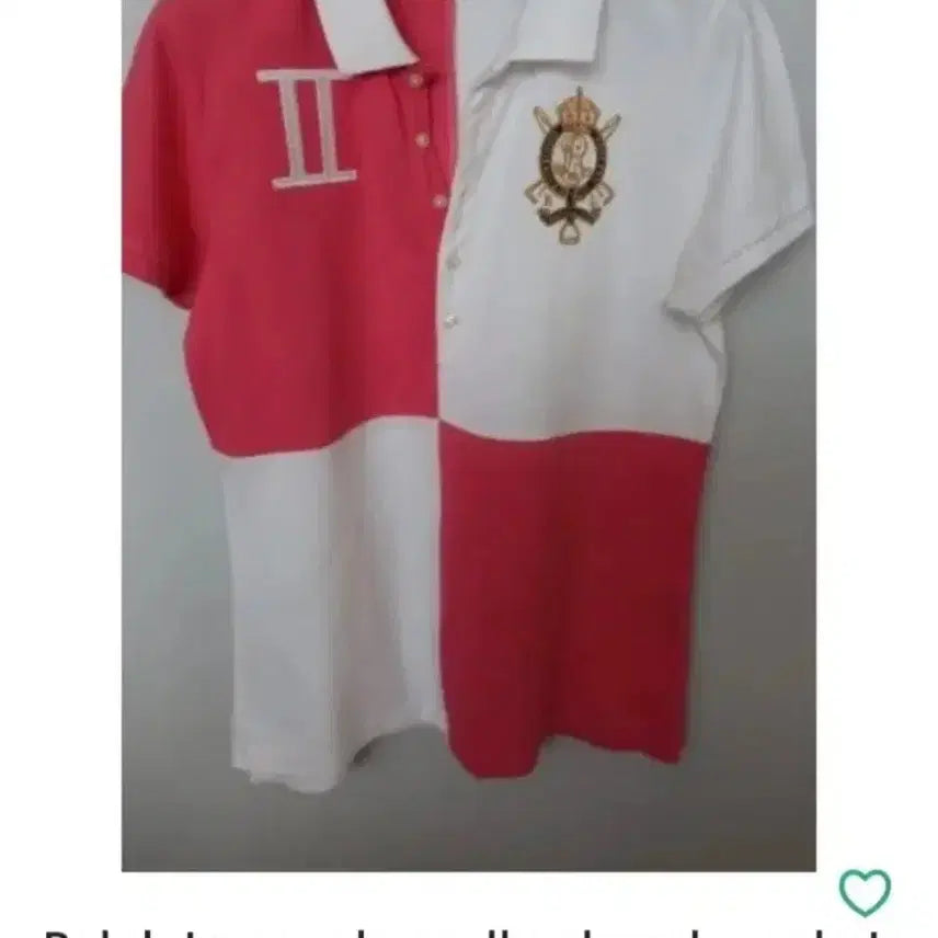 [BUNJANG] Polo Ralph Lauren Sport S/S Polo Shirt (Pink/White) / 폴로 랄프로렌(여100큰95)스포츠 반팔 카라티 L 핑크/화이트