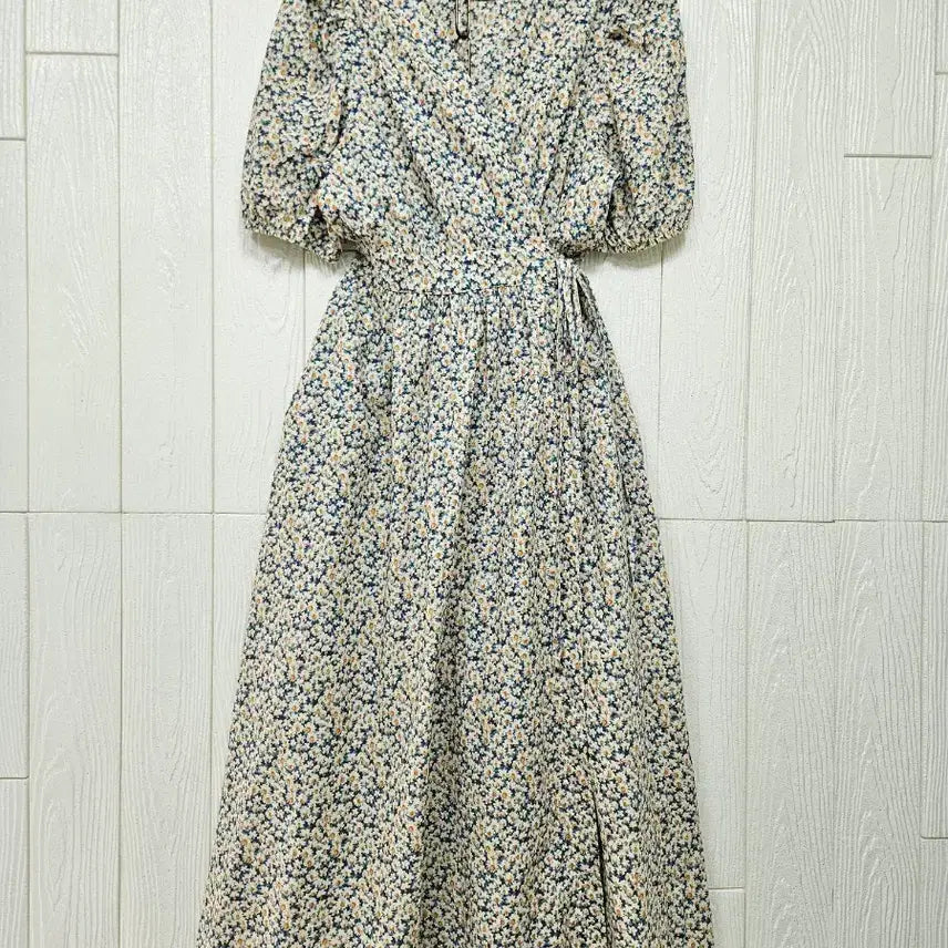 [BUNJANG] Floral Print Midi Dress / 잔꽃면랩원피스