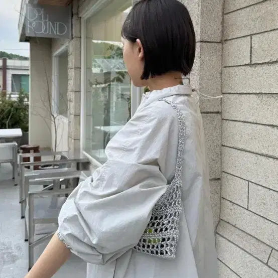 [BUNJANG] Bole Silver Net Bag / Bole 실버 네트백