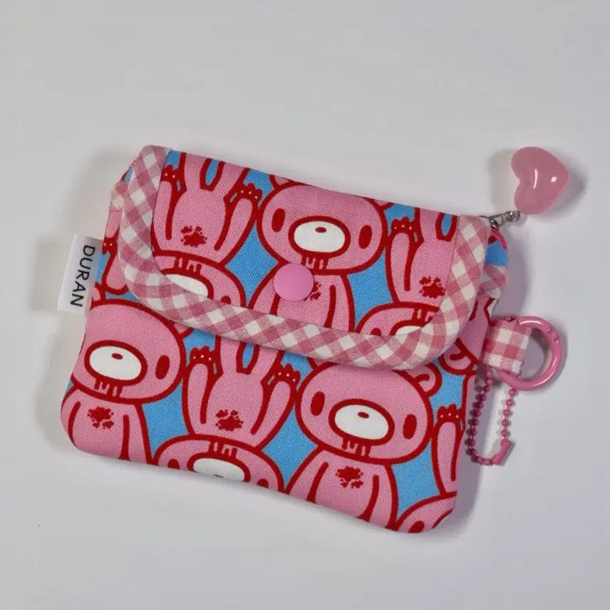 [BUNJANG] Gloomy Bear Classic Fabric Two-Way Wallet / 글루미베어 고전원단 투웨이지갑