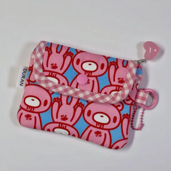 [BUNJANG] Gloomy Bear Classic Fabric Two-Way Wallet / 글루미베어 고전원단 투웨이지갑