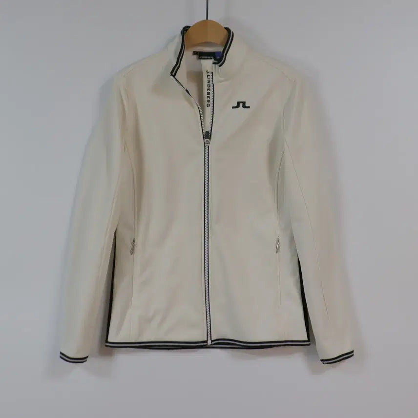 [BUNJANG] J.LINDEBERG White Full Zip Golf Jacket / J.LINDEBERG 집업 자켓 S 화이트 골프 바람막이