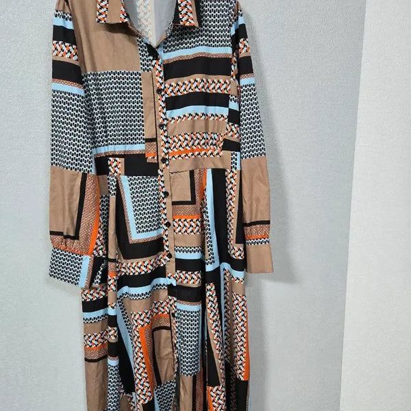 [BUNJANG] Hotping Pattern Shirt Dress / 핫핑 패턴 셔츠원피스 66