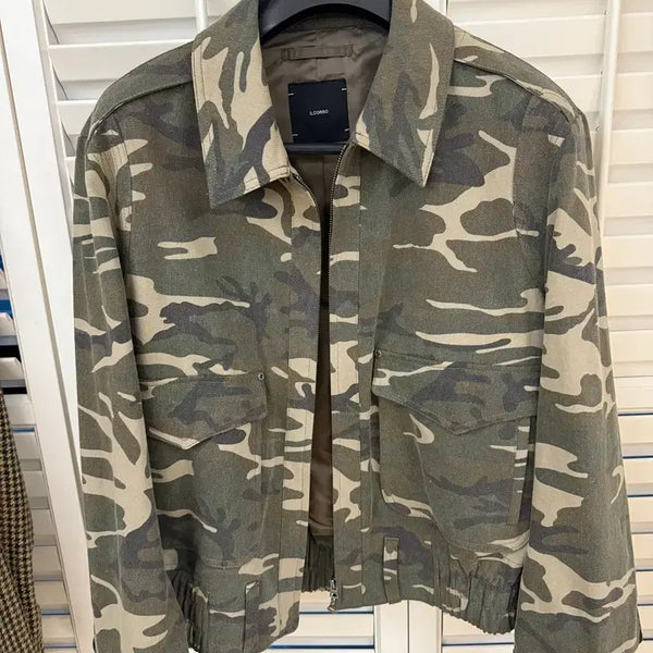 [BUNJANG] Ilcorsso Camouflage Jacket / 일꼬르소 카모플라쥬자켓105(새상품)