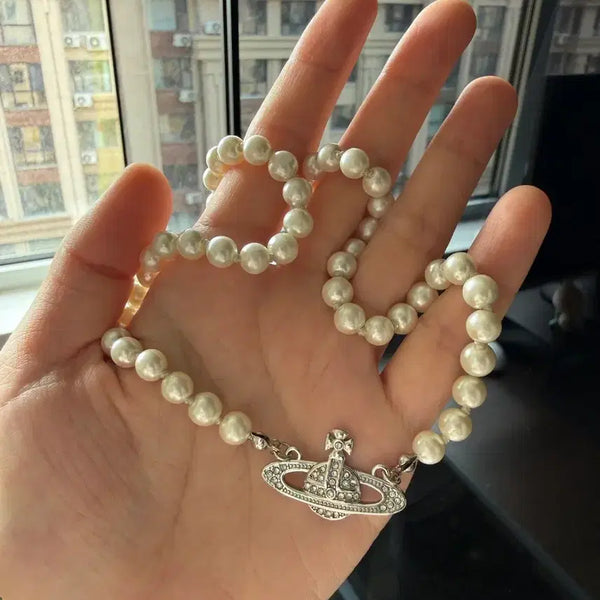 [BUNJANG] Vivienne Westwood Pearl Necklace / 비비안 웨스트우드진주 목걸이