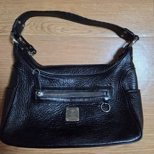 [BUNJANG] MCM Women's Black Leather Shoulder Bag / MCM 여성 가죽 숄더백 블랙