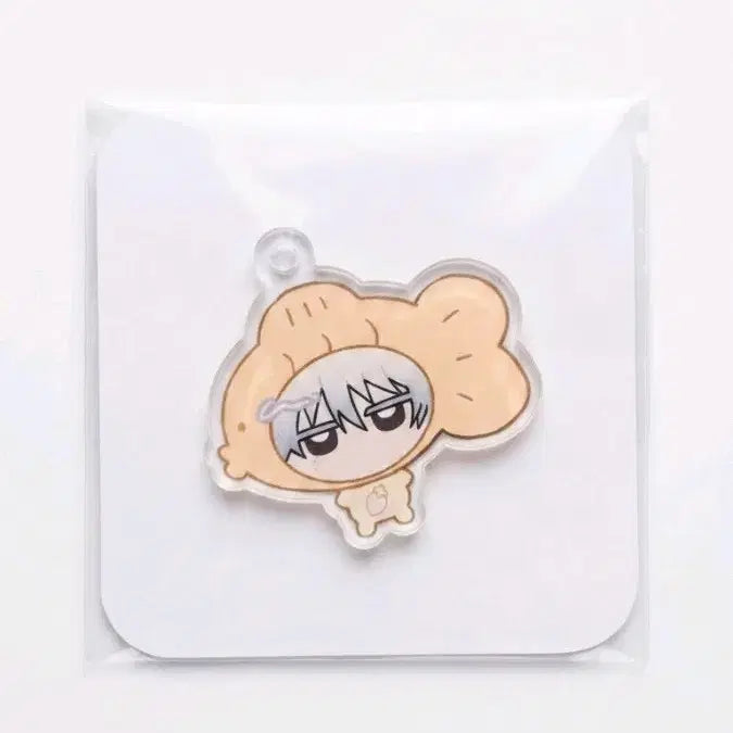 [BUNJANG] Gintama Sakata Gintoki Unofficial Keychain / 은혼 사카타 긴토키 비공굿 키링