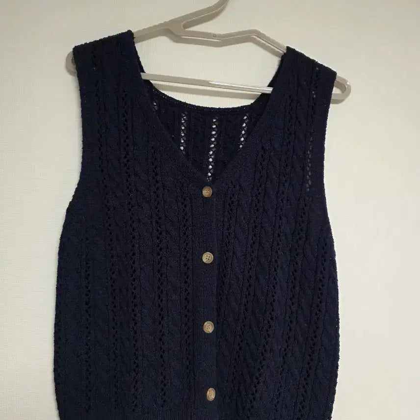 [BUNJANG] Navy Knit Vest / 네이비 니트 조끼 F