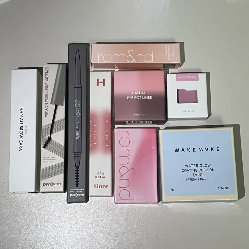 [BUNJANG] Rom&nd, Peripera, WakeMake, Hince Sealed Cosmetics Bundle Set / [미개봉] 롬앤 페리페라 웨이크메이크 힌스 화장품 일괄
